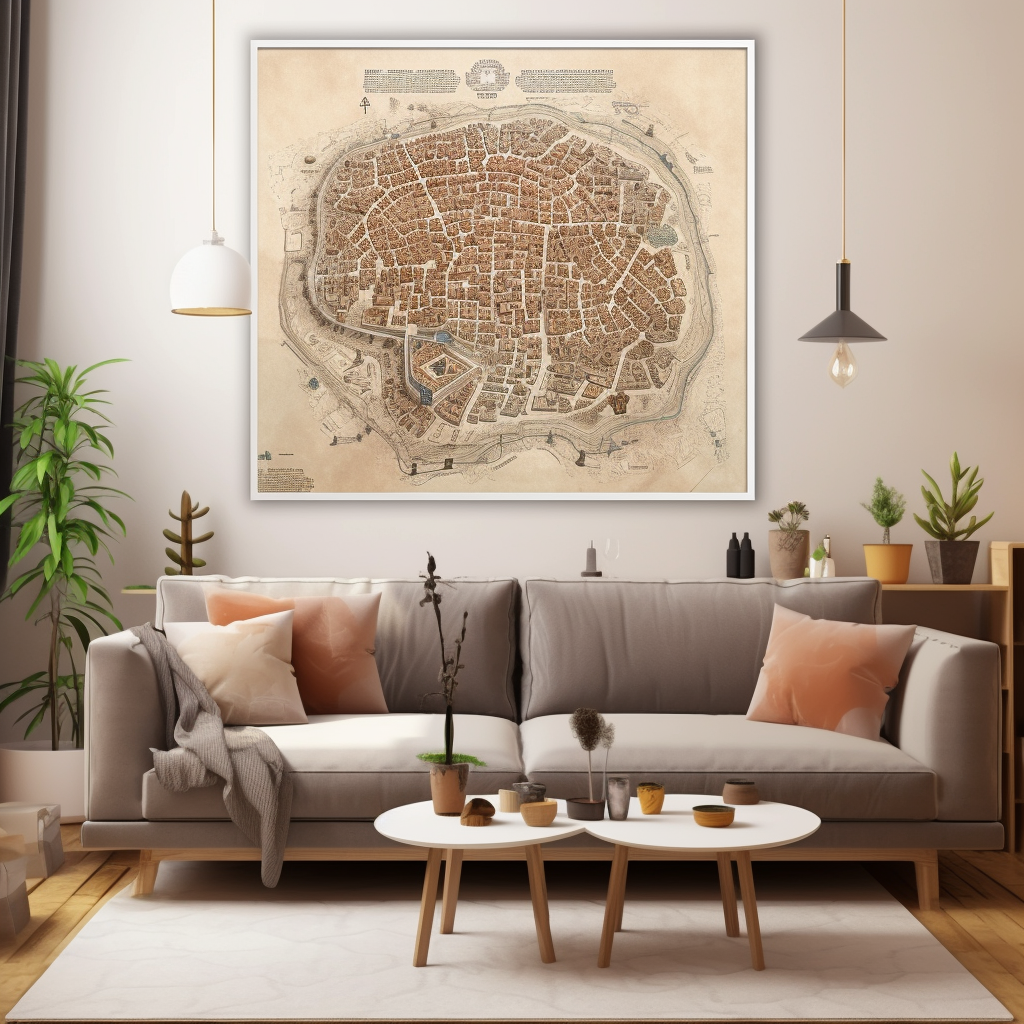 Jerusalem Walled City Map