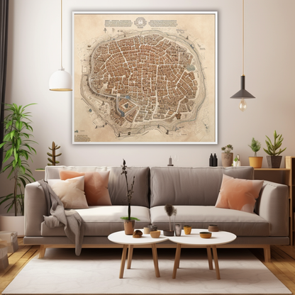 Jerusalem Walled City Map